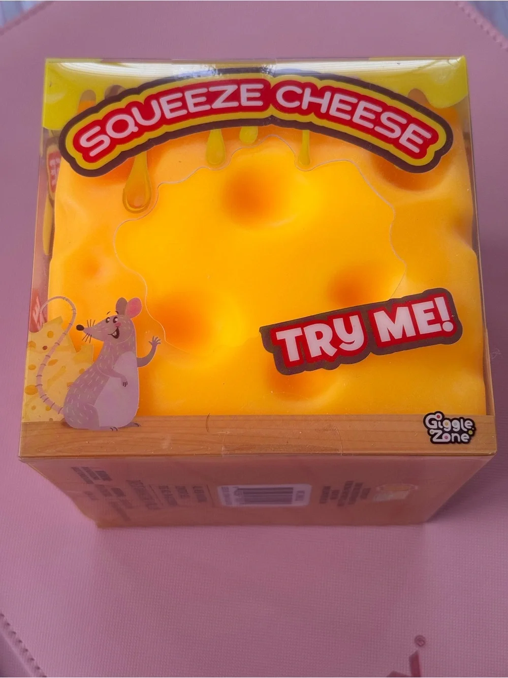 Cheese Squish Squishie Cheese Block Orange Jumbo Fidget Toy Sunny Days NWT New